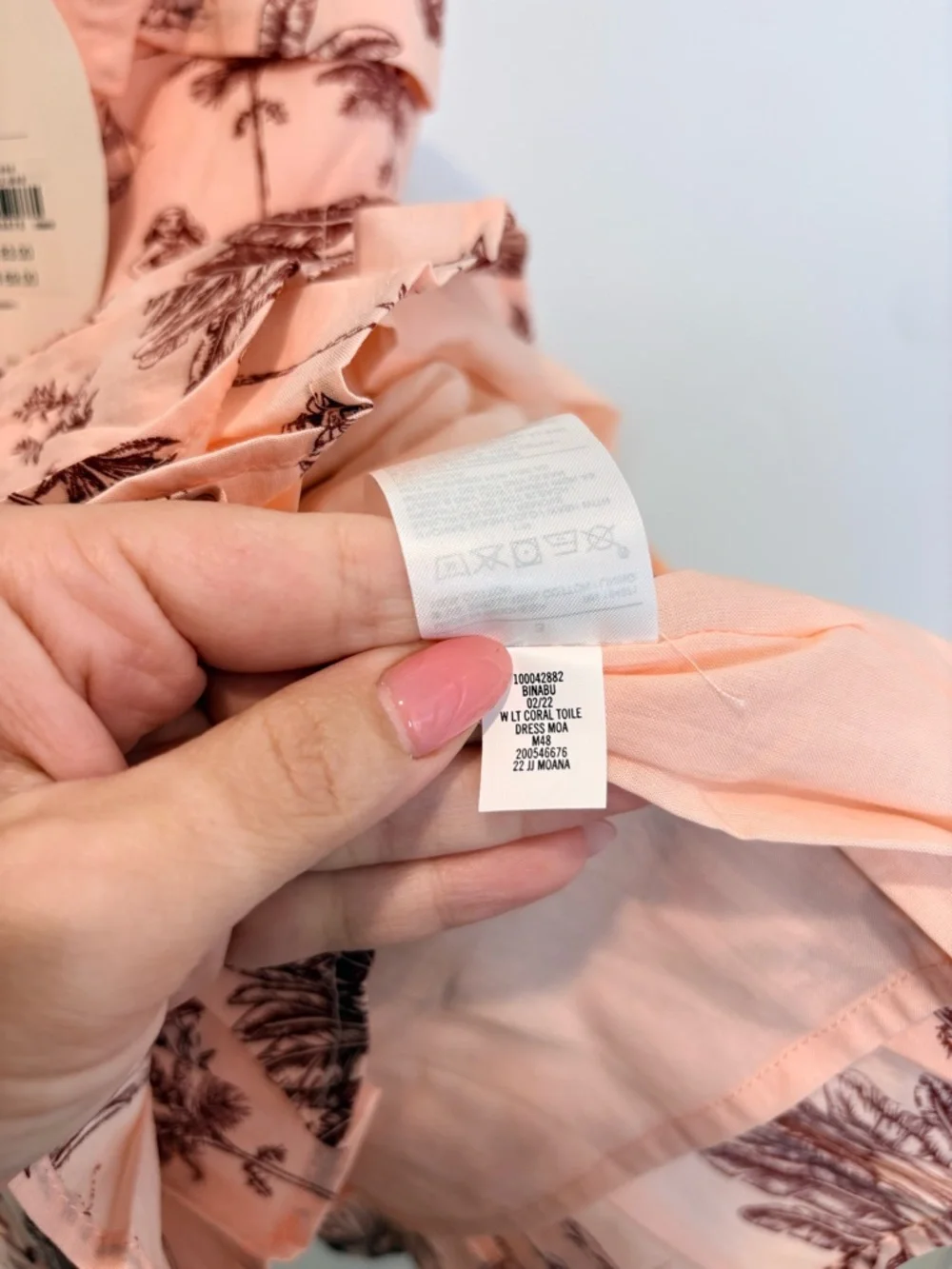 JANIE AND JACK Disney Moana Palm Toile Dress